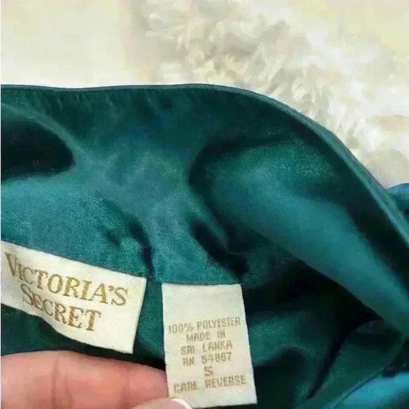 Victoria Secret Vintage Gold Label Long Slip‎ Dress Long Sleeve Sz S - Picture 3 of 4